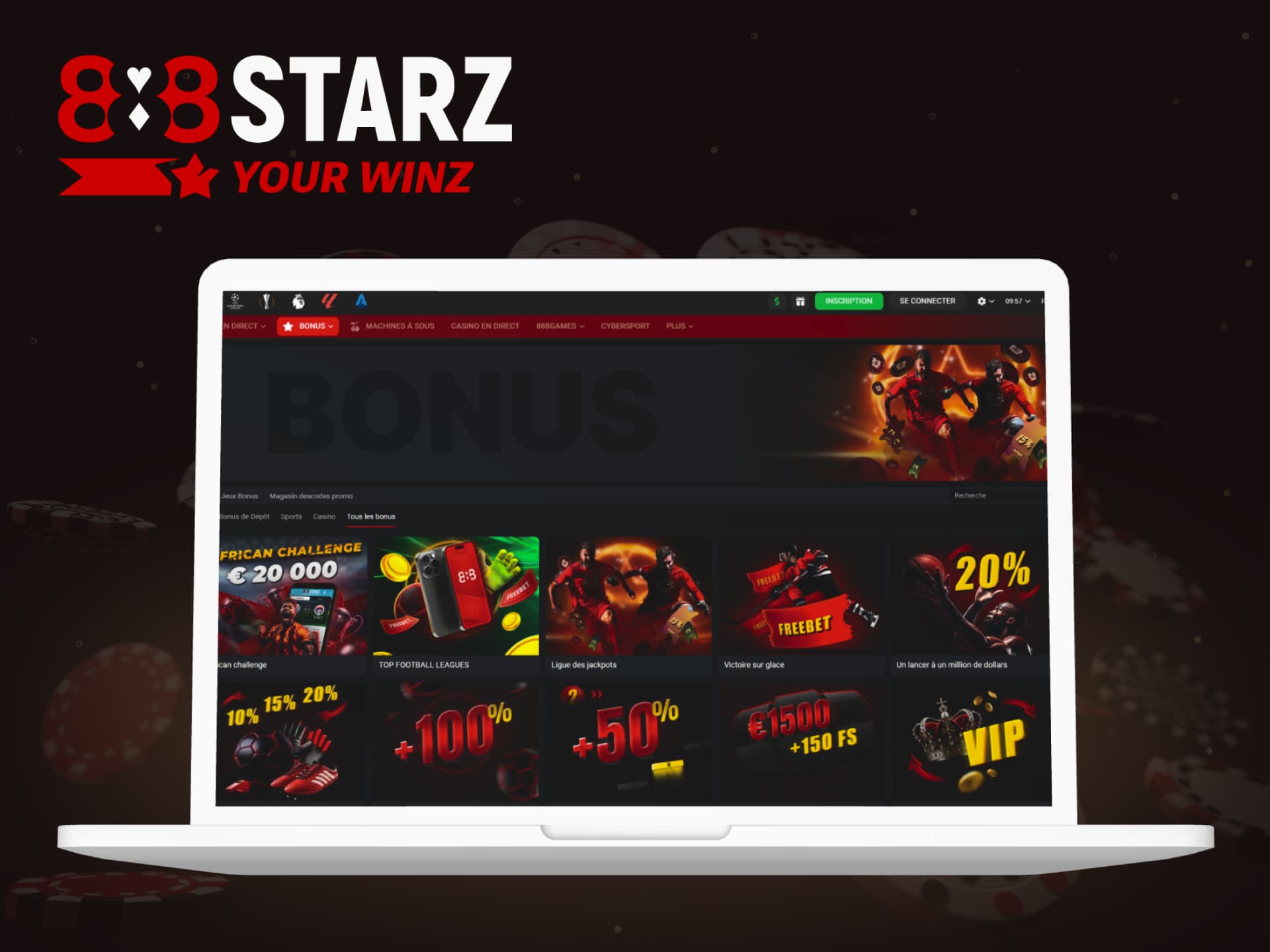 Bonus pour les nouveaux clients sur la plateforme 888starz en Côte d'Ivoire