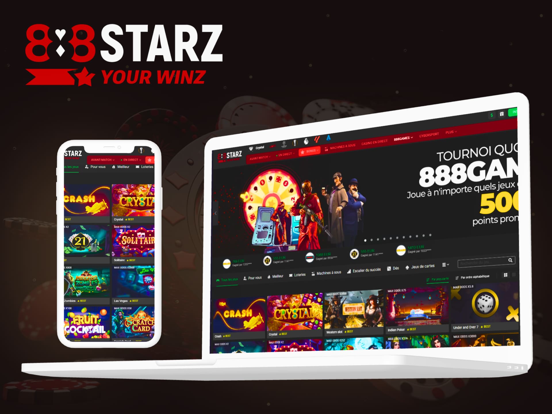 Vaste sélection de jeux de casino sur la plateforme 888starz en Côte d'Ivoire