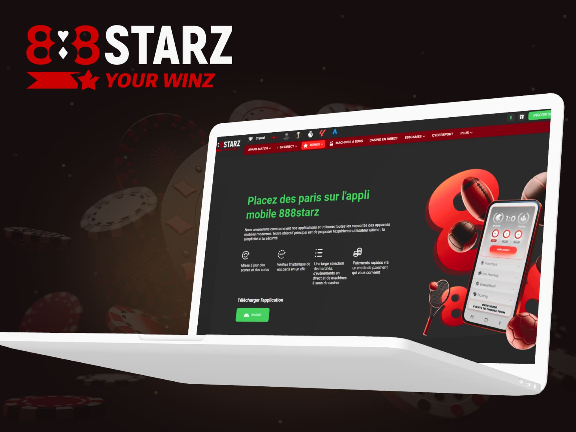 Informations détaillées sur la façon de télécharger l'application mobile sur la plateforme 888starz en Côte d'Ivoire