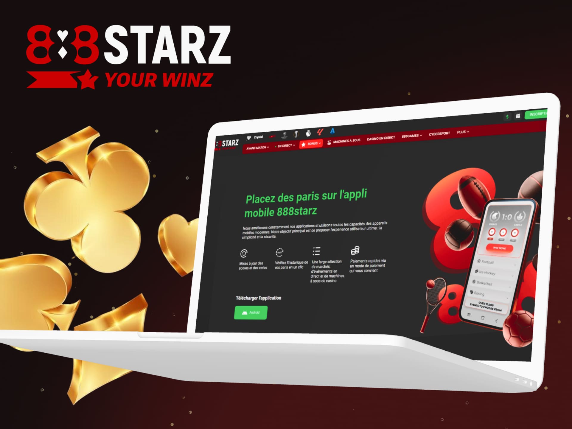 Informations détaillées sur la façon de télécharger l'application mobile sur la plateforme 888starz au Sénégal