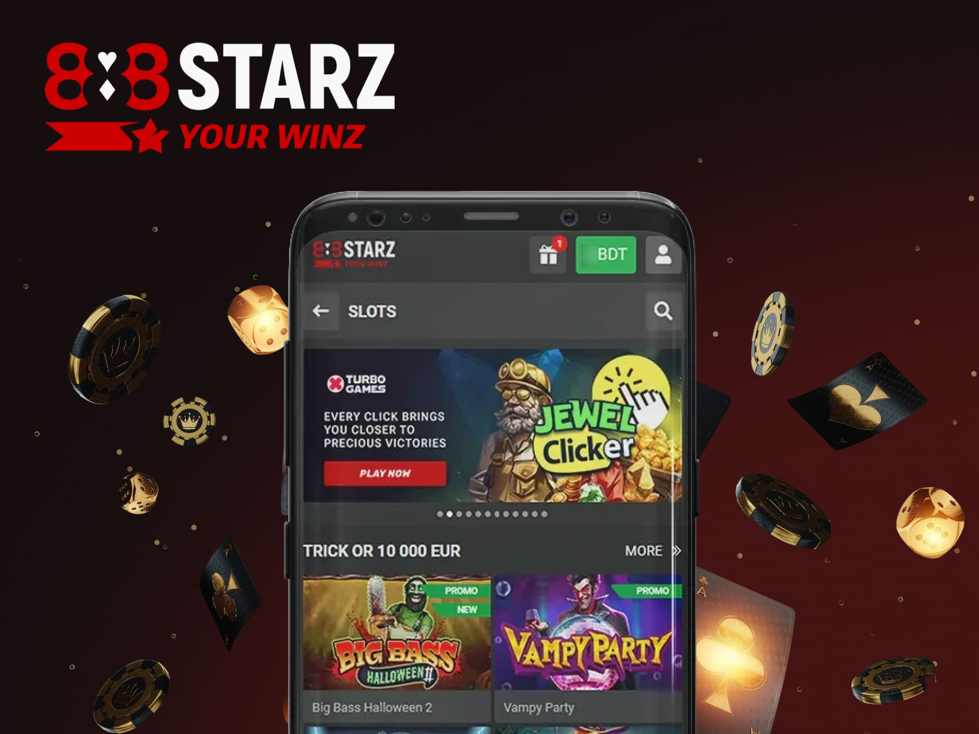 Toutes sortes d'avantages dans l'application mobile sur la plateforme 888starz au Sénégal