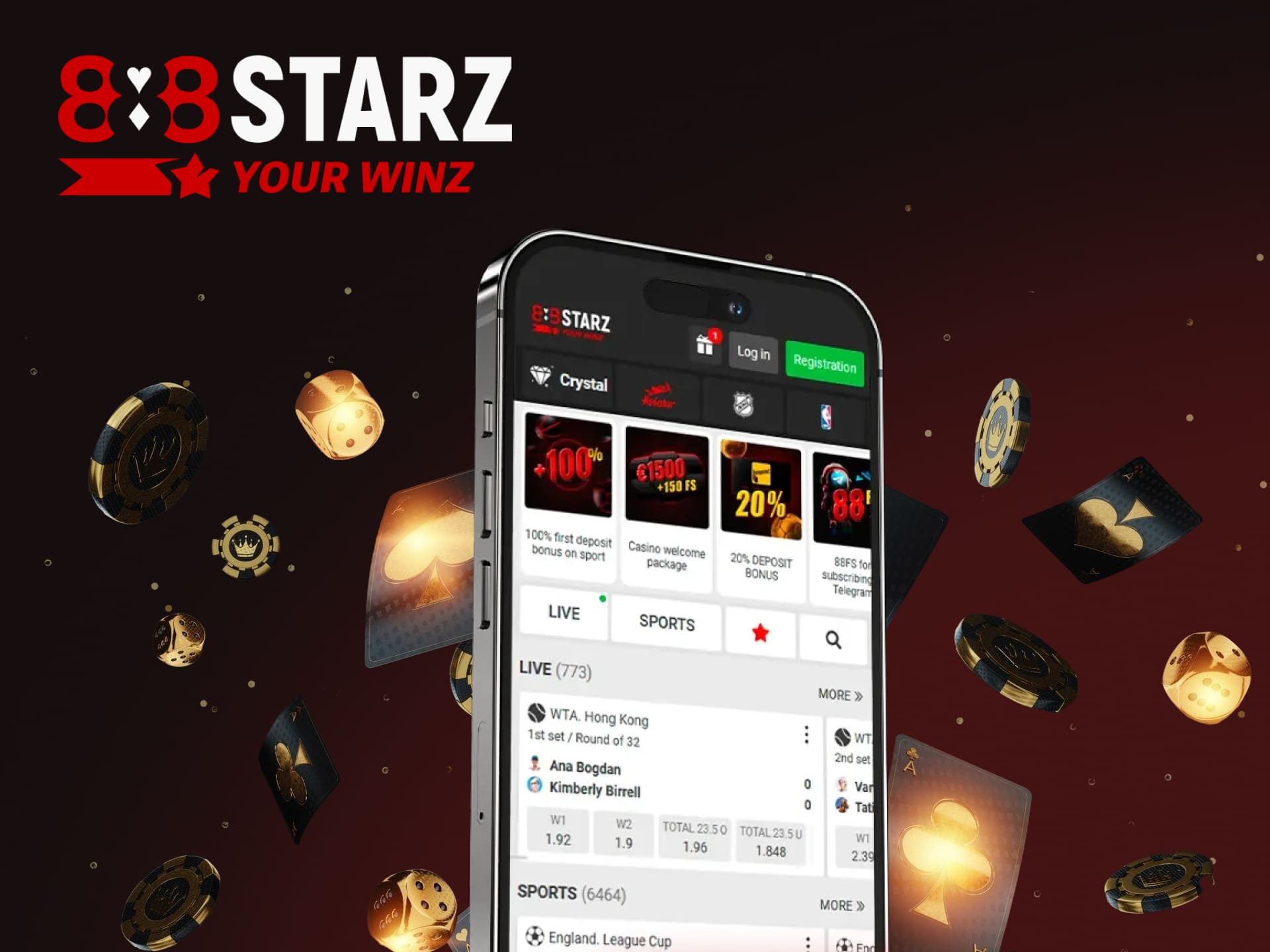 Informations importantes dans l'application mobile IOS sur la plateforme 888starz au Sénégal